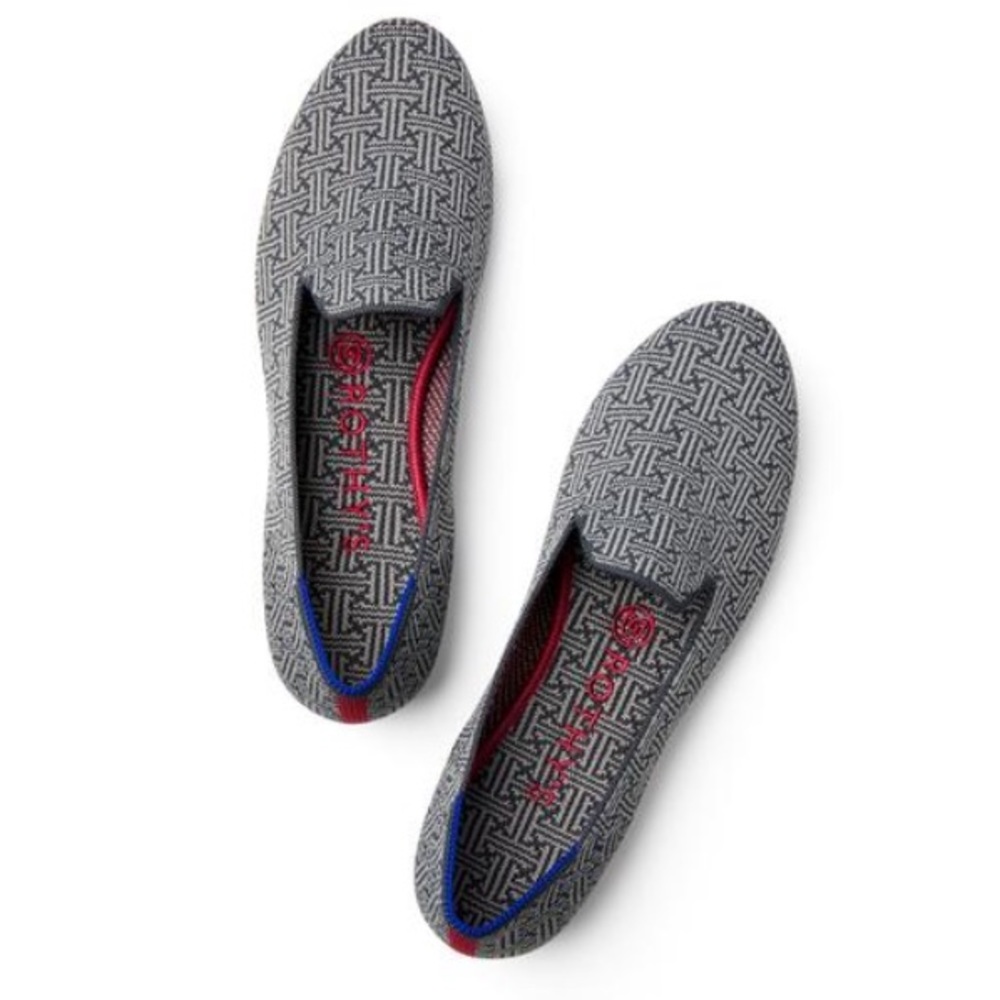 Rothys the loafer in charcoal grid